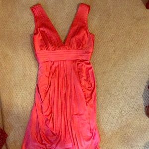 BCBGMAXARIA XS  CORAL PINK DRESS